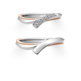 Niji 霓 wedding ring