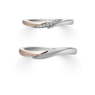 Nocturnal Combination wedding ring